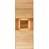 Vitrine RIVA Eiche massiv 200 x 60 x 37 cm geölt Braun
