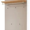 VOSS Garderobenpaneel LOVENO 80 x 109 cm Eiche Bianco/ Lack taupe