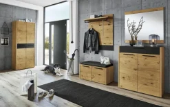 VOSS Sitzkissen LEVIO 80 x 38 cm Lederlook anthrazit