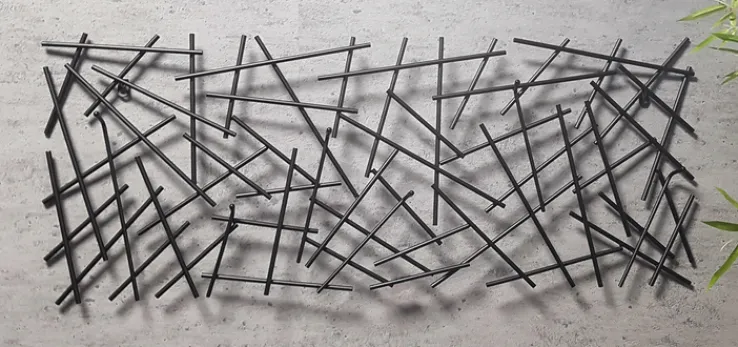 Wandgarderobe 100 x 40 x 5 cm Metall