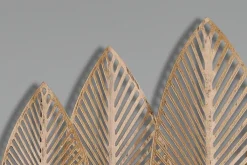 Wandgarderobe ALMA 49 x 35 cm goldfarbig/schwarz