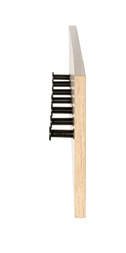 Wandgarderobe PARMA 7 Eiche-Dekor/schwarz 80 x 20 cm