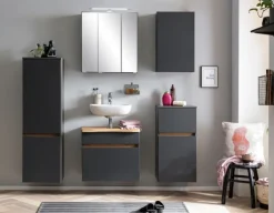 Waschbeckenunterschrank BRÜGGE grau 61cm