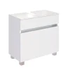 Waschbeckenunterschrank BAABE 60 x 55 cm Weiß matt
