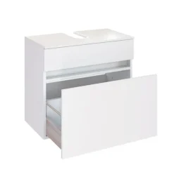 Waschbeckenunterschrank BAABE 60 x 55 cm Weiß matt