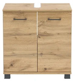 Waschbeckenunterschrank NORA 59,8 x 63,4 cm Eiche Landhaus