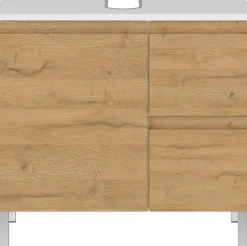 Waschbeckenunterschrank SOPHIE 60x56x34 weiß/Grandson-Eiche Nb.
