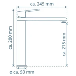 Waschtischarmatur VITA (33858) schwarz