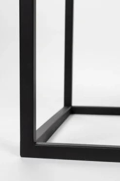 QUARTIER Weinschrank JOANNA 80 x 175 cm Rattangeflecht/schwarz