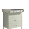 Wickelkommode PRIZZI pastellgrün/ braun