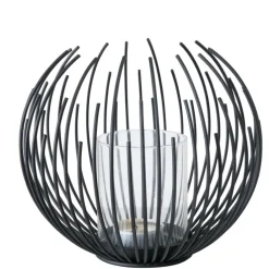 Windlicht CEYLON Urban Safari Metall schwarz