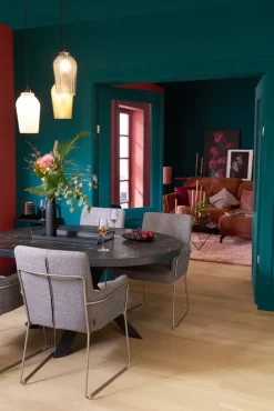 Windlicht MAMOUSH 18 cm schwarz goldfarbig