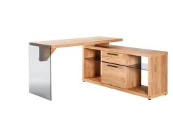Winkelschreibtisch 142 x 140 x 74 cm Holznachbildung braun