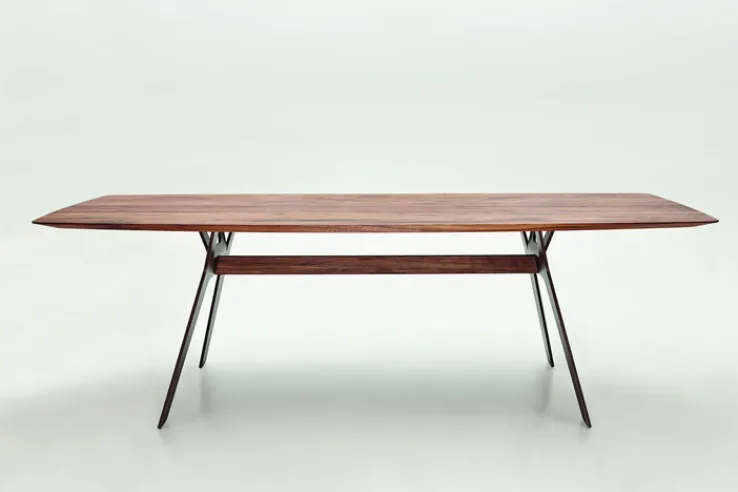 WK WOHNEN WK-WOHNEN Esstisch 240 x 100 cm in Braun/Schwarz