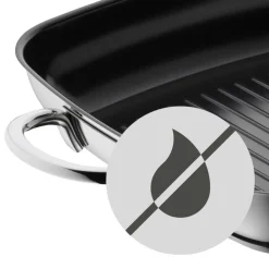 WMF Grillpfanne 28 x 28 cm Edelstahl silberfarbig