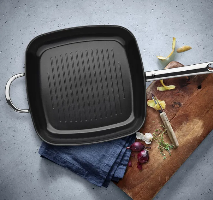 WMF Grillpfanne 28 x 28 cm Edelstahl silberfarbig