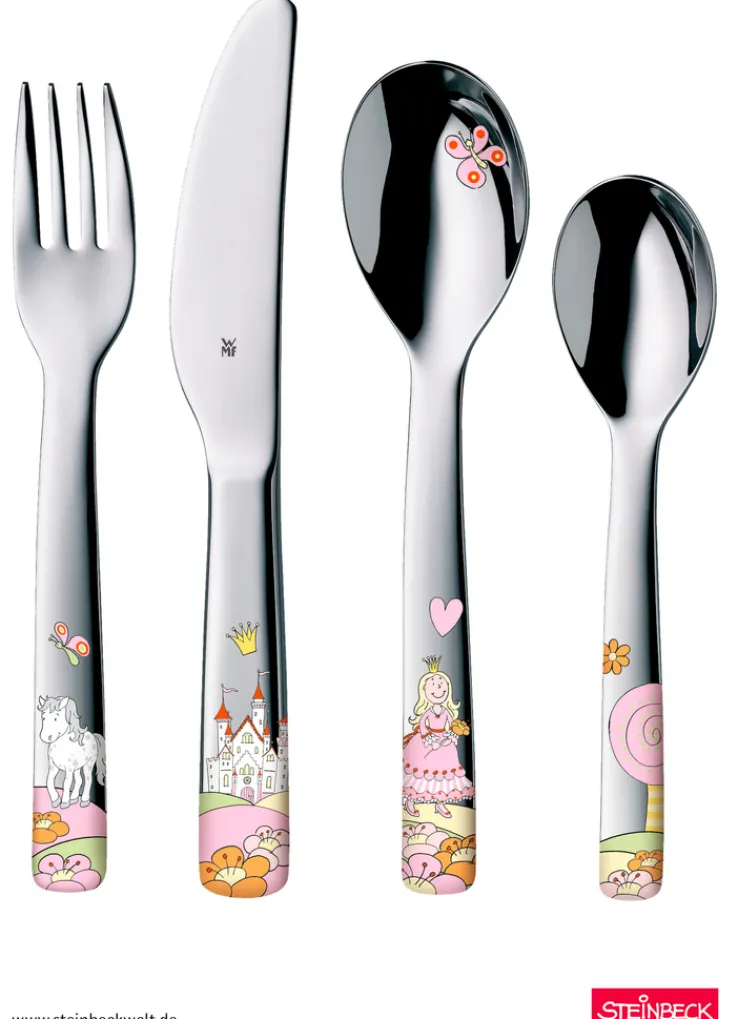 WMF Kindergeschirr-Set PRINZESSIN ANNELI 6-teilig Porzellan/Edelstahl