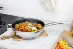 WMF Schmorpfanne DURADO Edelstahl 28 cm Silberfarbig/Schwarz