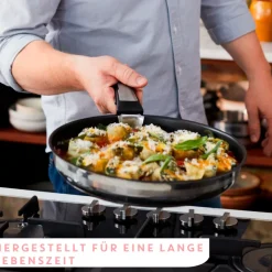 WMF Topfset JO COOK SMART Edelstahl 5-teilig Silberfarbig/Schwarz