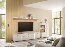 Wohnkombi 23 LONG ISLAND 3-teilig 290x170 cm weiß/braun