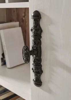 Wohnkombi I FLORENZ 4-teilig 296x201 cm weiß/braun