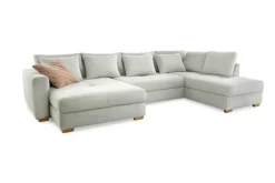 QUARTIER Wohnlandschaft EVEN Waffelcord hellbeige