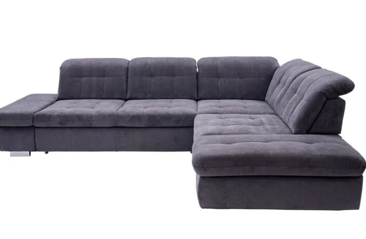 QUARTIER Wohnlandschaft LANCE 323 x 260 cm Stoffbezug belle black