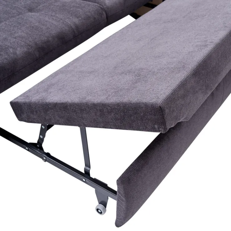 QUARTIER Wohnlandschaft LANCE 323 x 260 cm Stoffbezug belle black