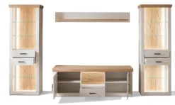 Wohnwand CALVA 342 cm Pinie Aurelio