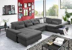 YoungLife by systempolster YoungLife Wohnlandschaft RAGUSA II-SF anthrazit