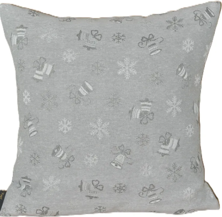 Yve! Decoration Kissenhülle WINTERZEIT 45 x 45 cm grau/mehrfarbig