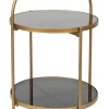 zuiver Beistelltisch EVE goldfarbig/ schwarz