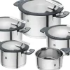 ZWILLING Kochtopfset SIMPLIFY 5-teilig schwarz Metall